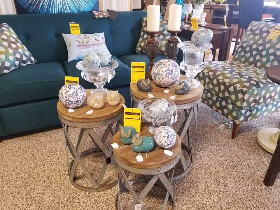 Items on display for sale at Marshall Furniture